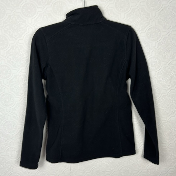 The North Face Half Zip Fleece Sweatshirt Pullover Small Black Hiking Base Layer - Picture 5 of 6
